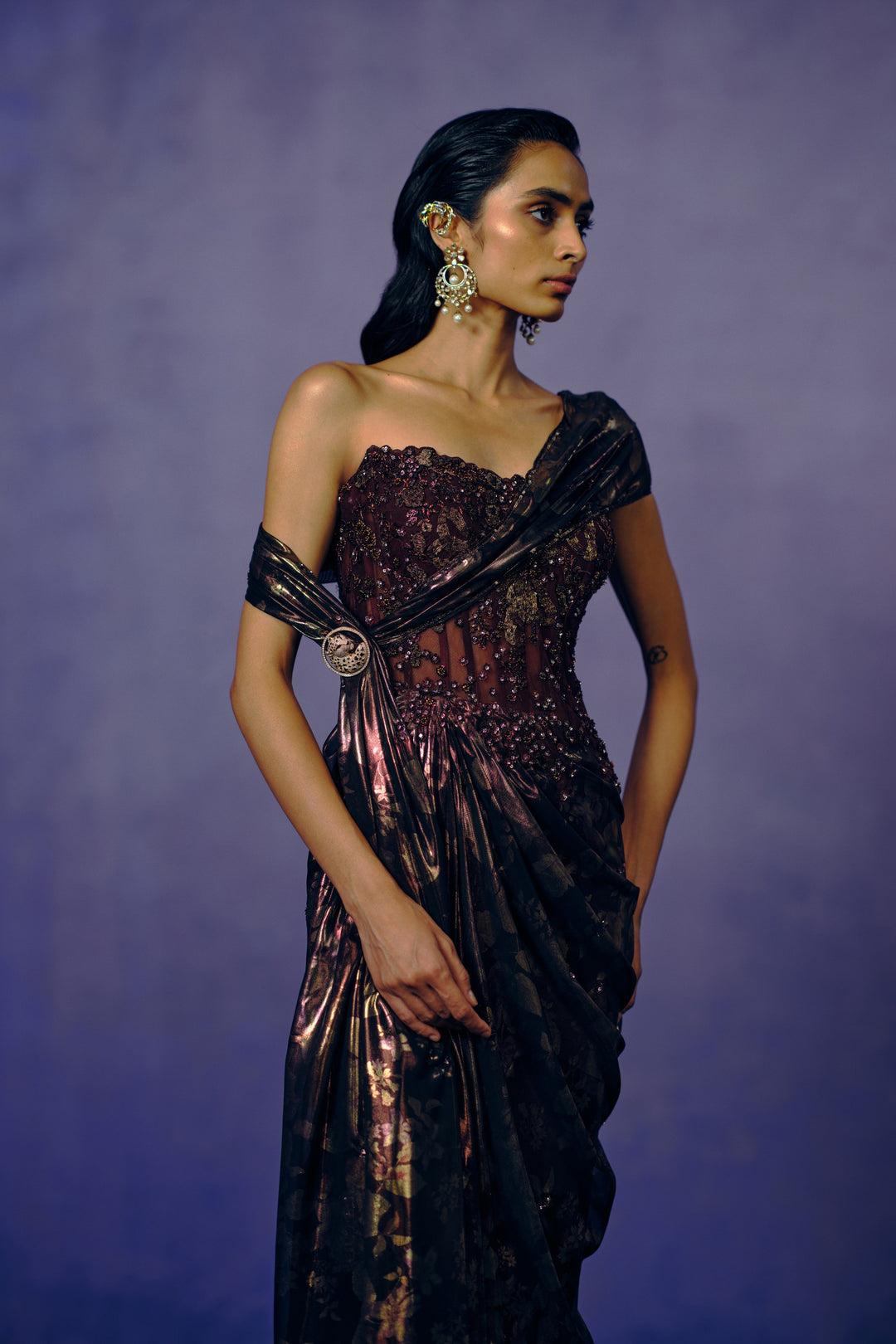 Smoked Bronze Evening Gown