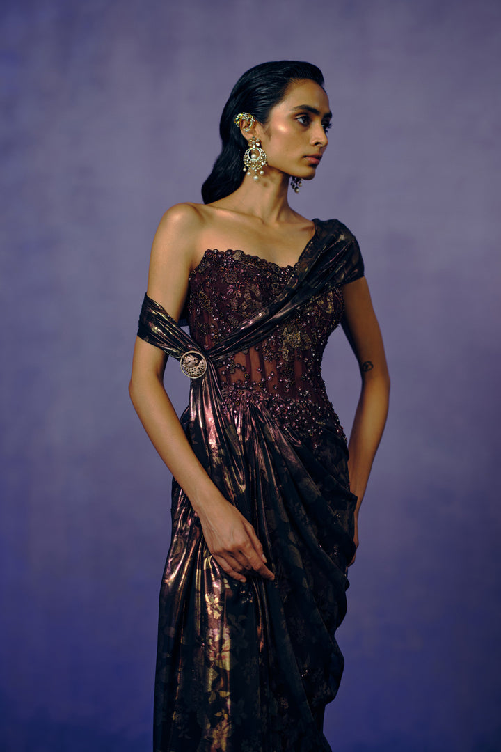 Smoked Bronze Evening Gown