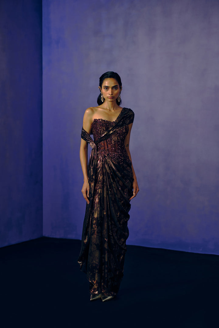 Smoked Bronze Evening Gown