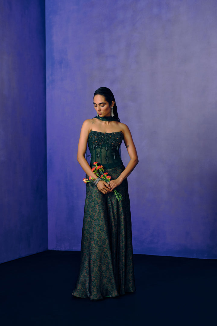 Verdant Muse Corset & Skirt Set