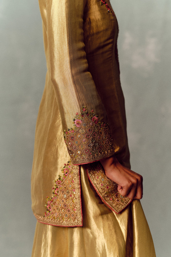 Metallic Fern Sharara Set