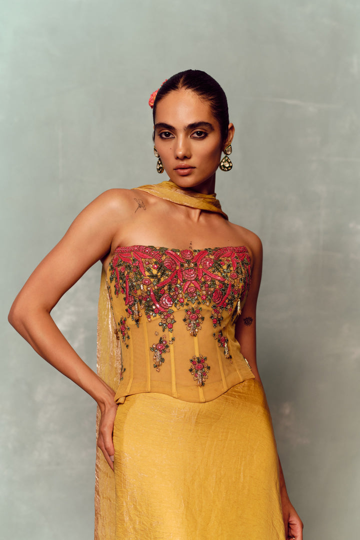 Soleil Bloom Corset And Skirt Set