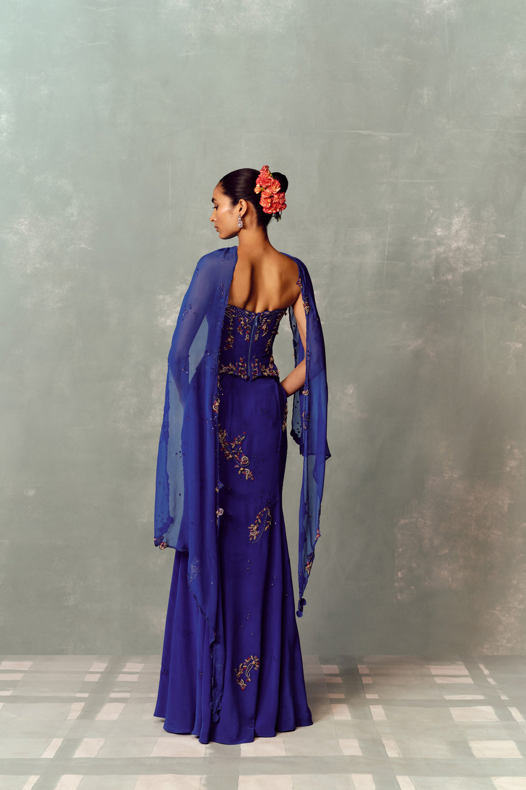 Azure Muse Corset And Skirt Set
