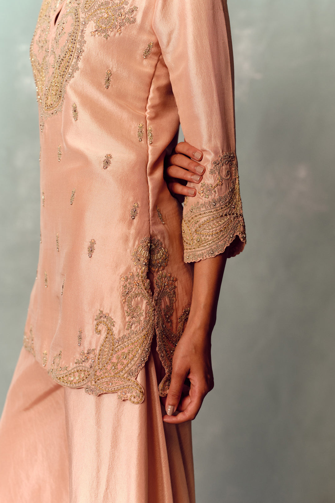 Rosé Lumière Sharara Set