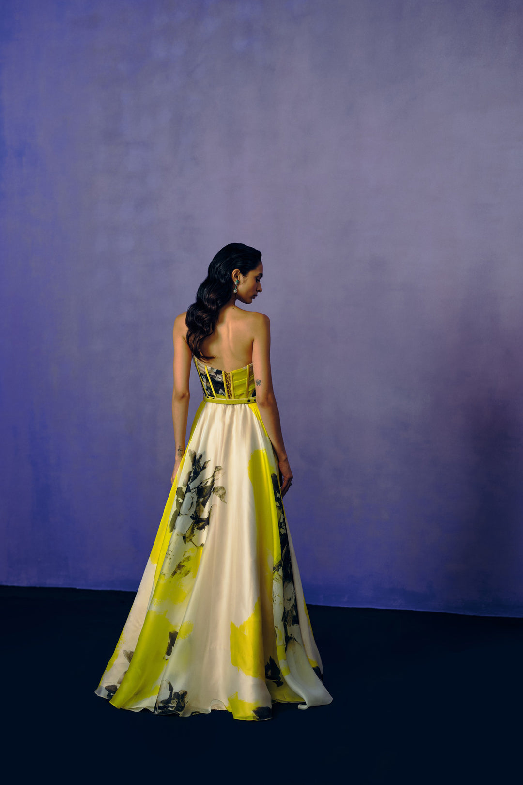 Butterveil Print Ball Gown