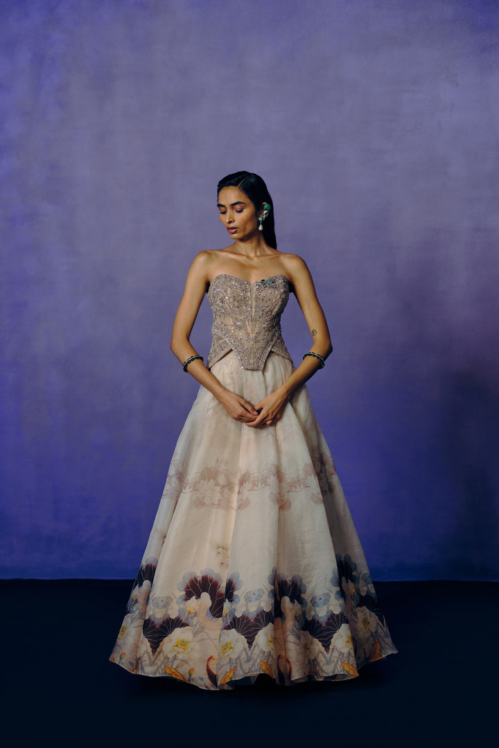 Whispered Petals Ball Gown