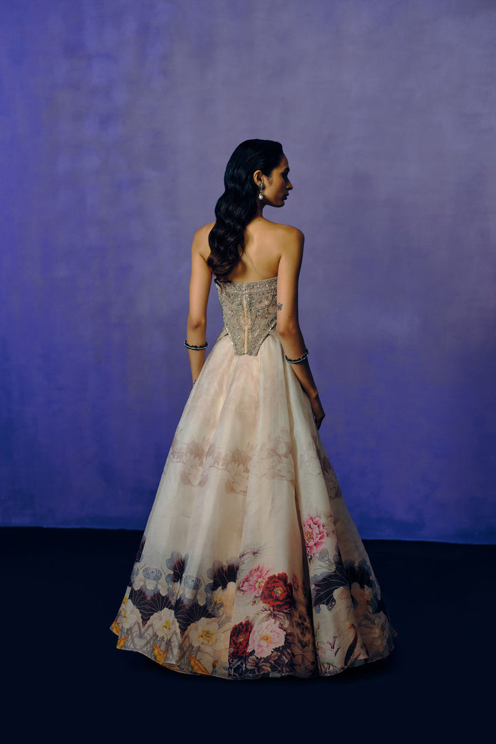Whispered Petals Ball Gown