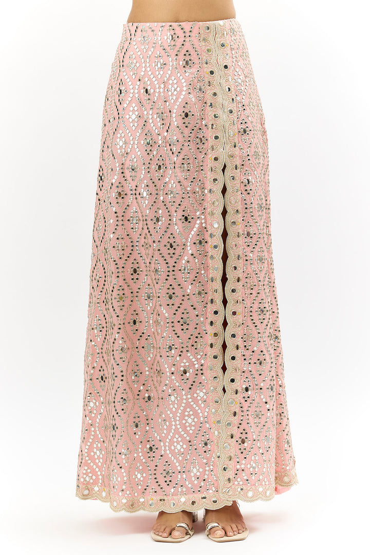 Madhulika Skirt Set With Cape