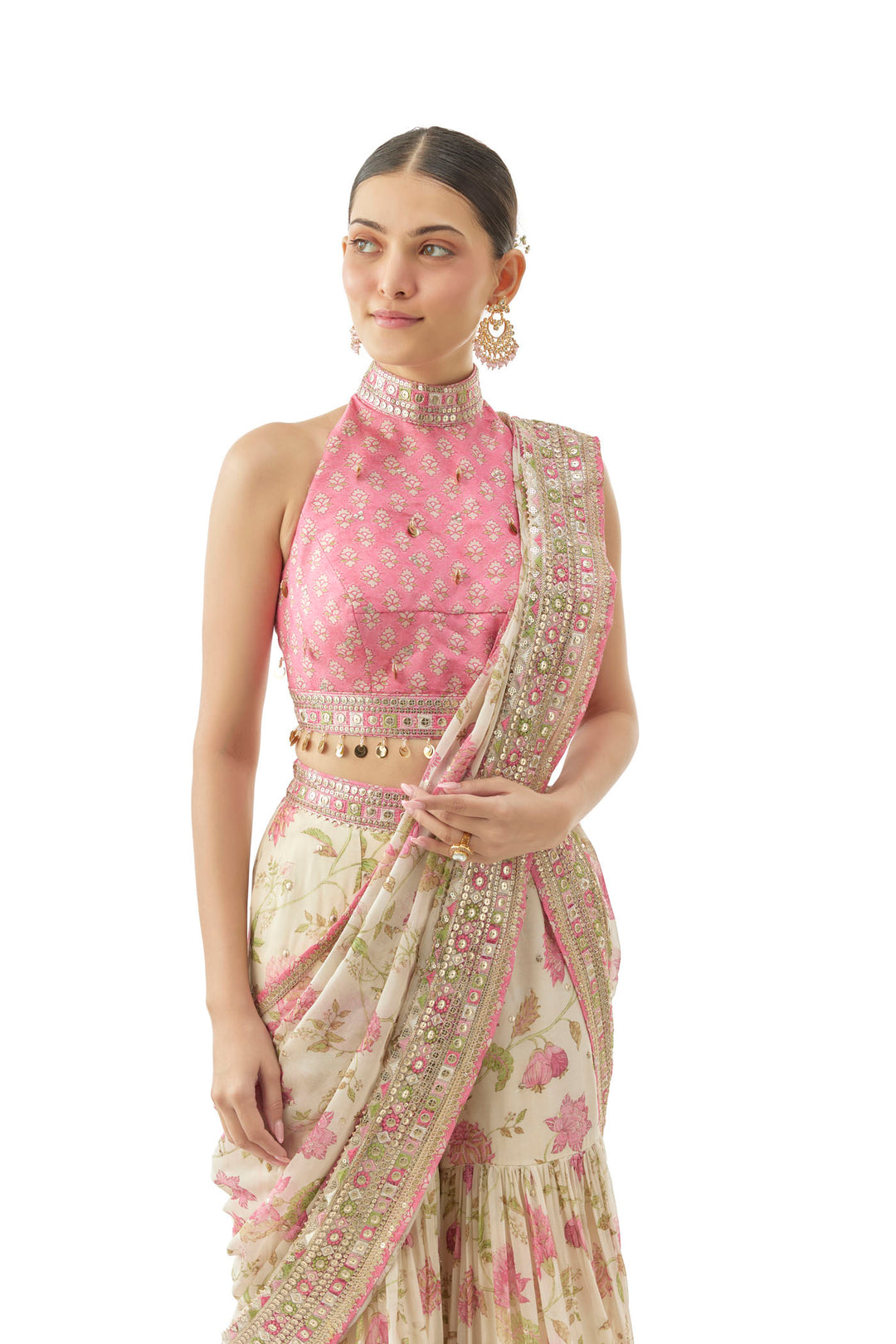 Pakhi Sharara Saree Set