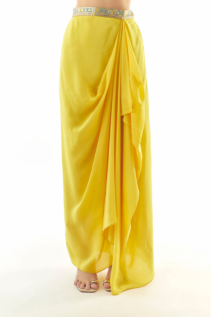 Vaishnavi One-Shoulder Skirt Set