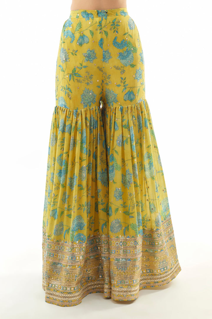 Sumedha One Shoulder Sharara Set