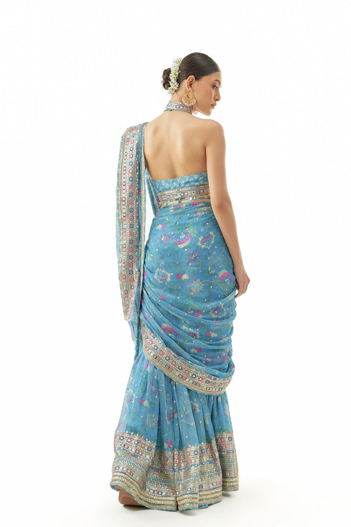 Pakhi Sharara Saree Set