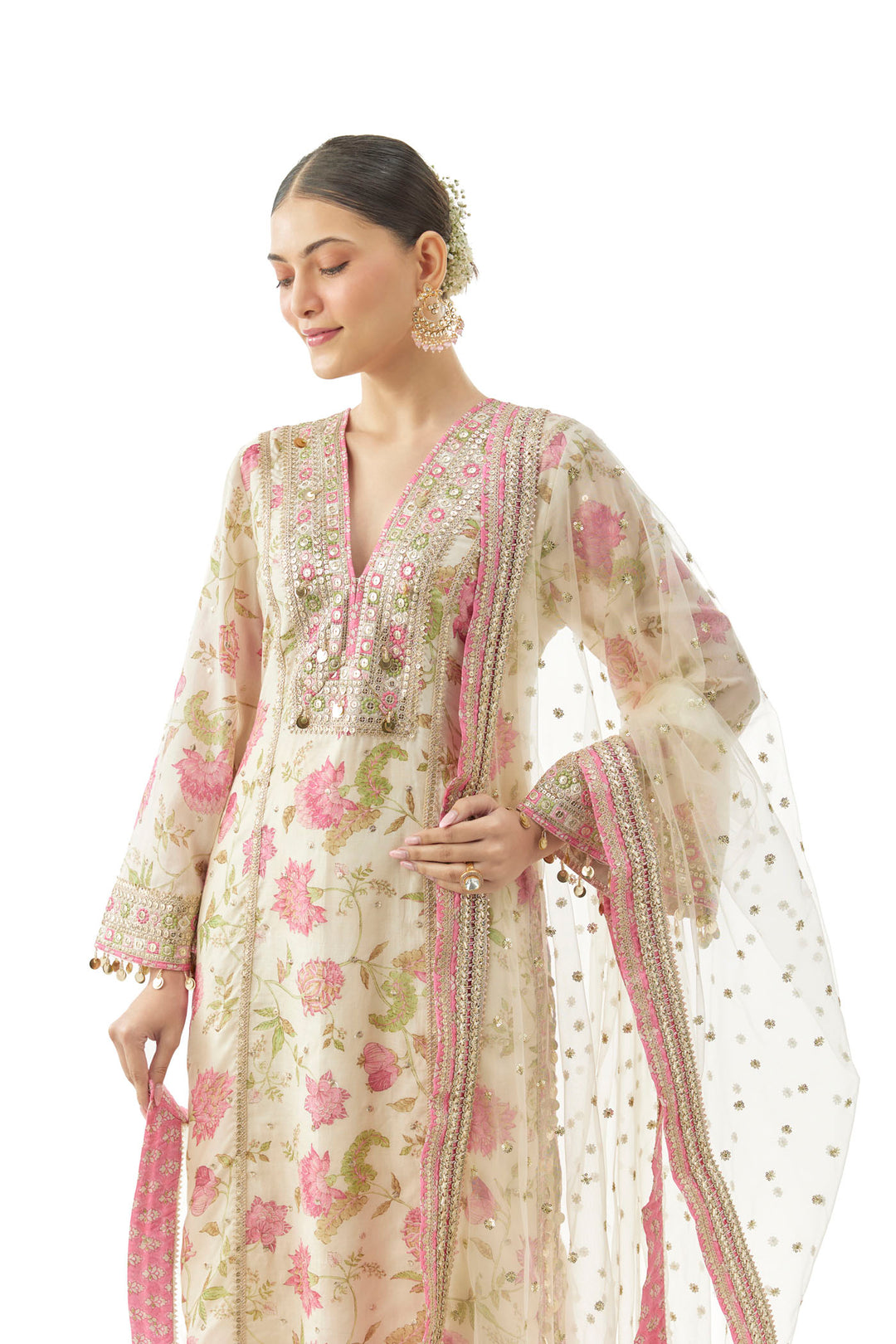 Kavya Tunic With Palazzo And Dupatta