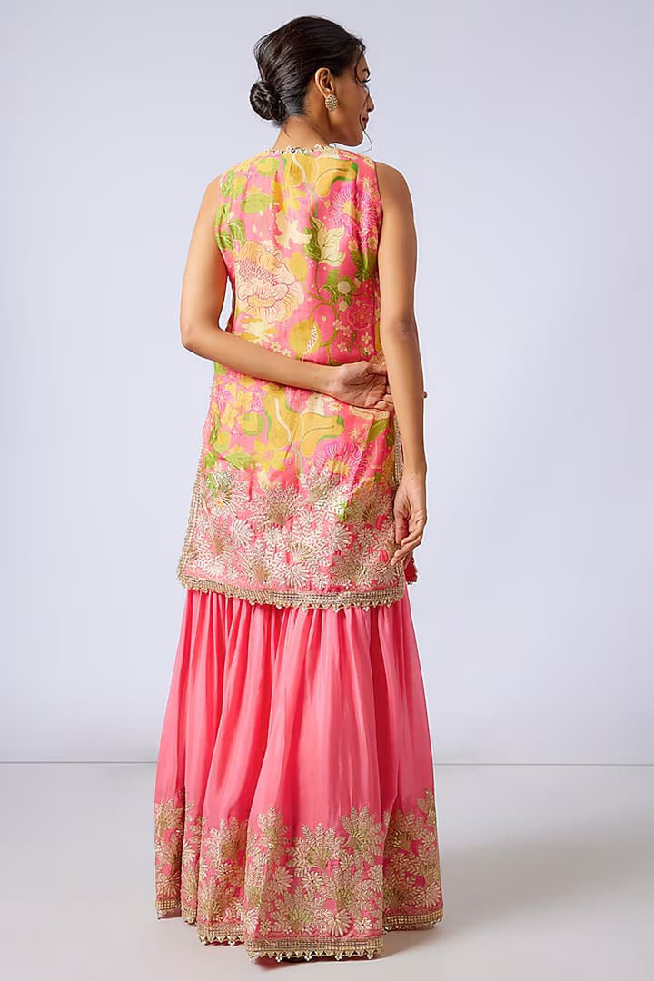 Kalki Sleeveless Sharara Set