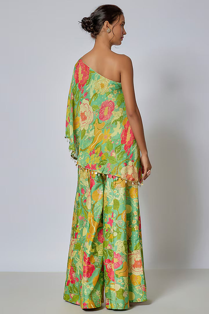 Rishika One Shoulder Pant Set