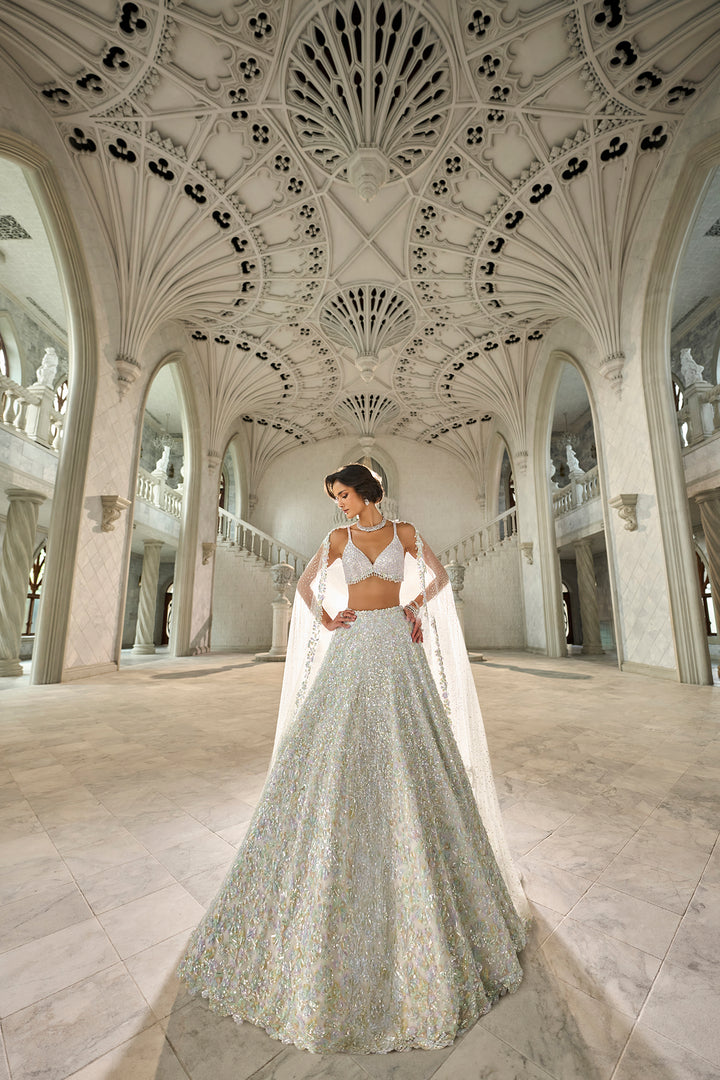 Multi-Coloured Sequin Lehenga Set