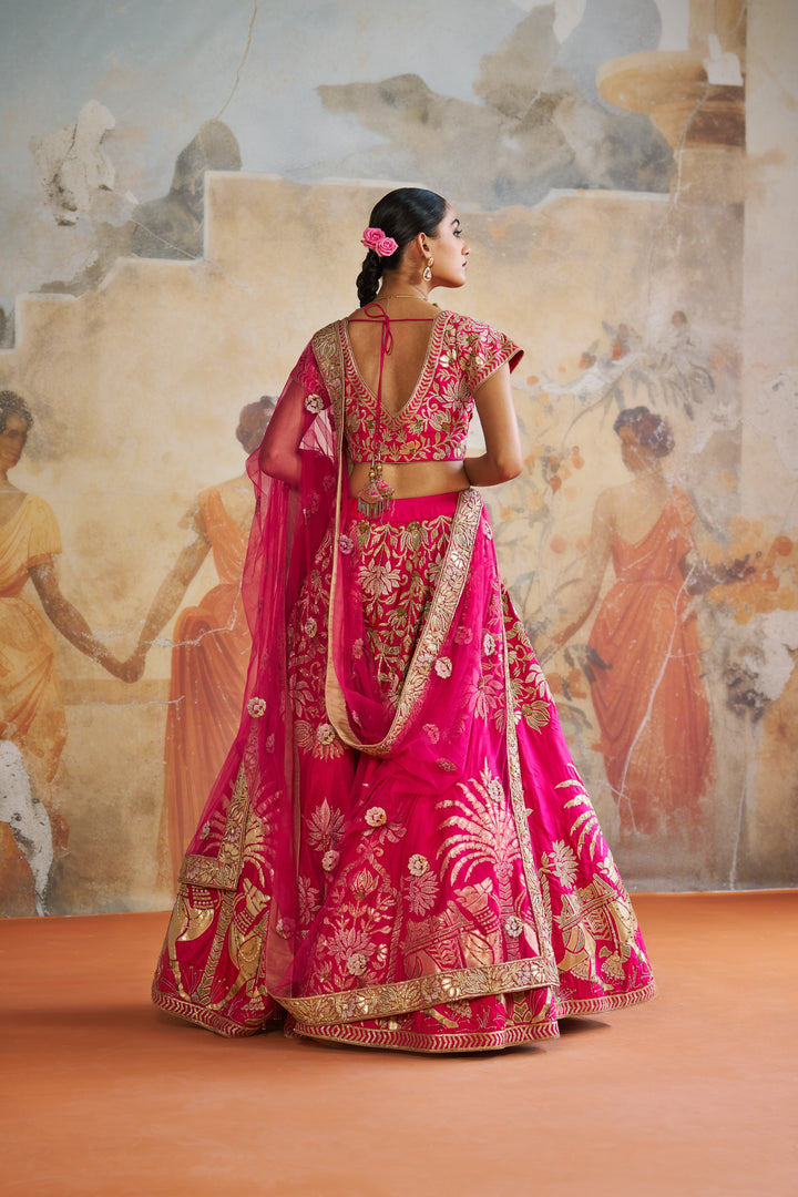 Fuchsia Pink Lehenga Set