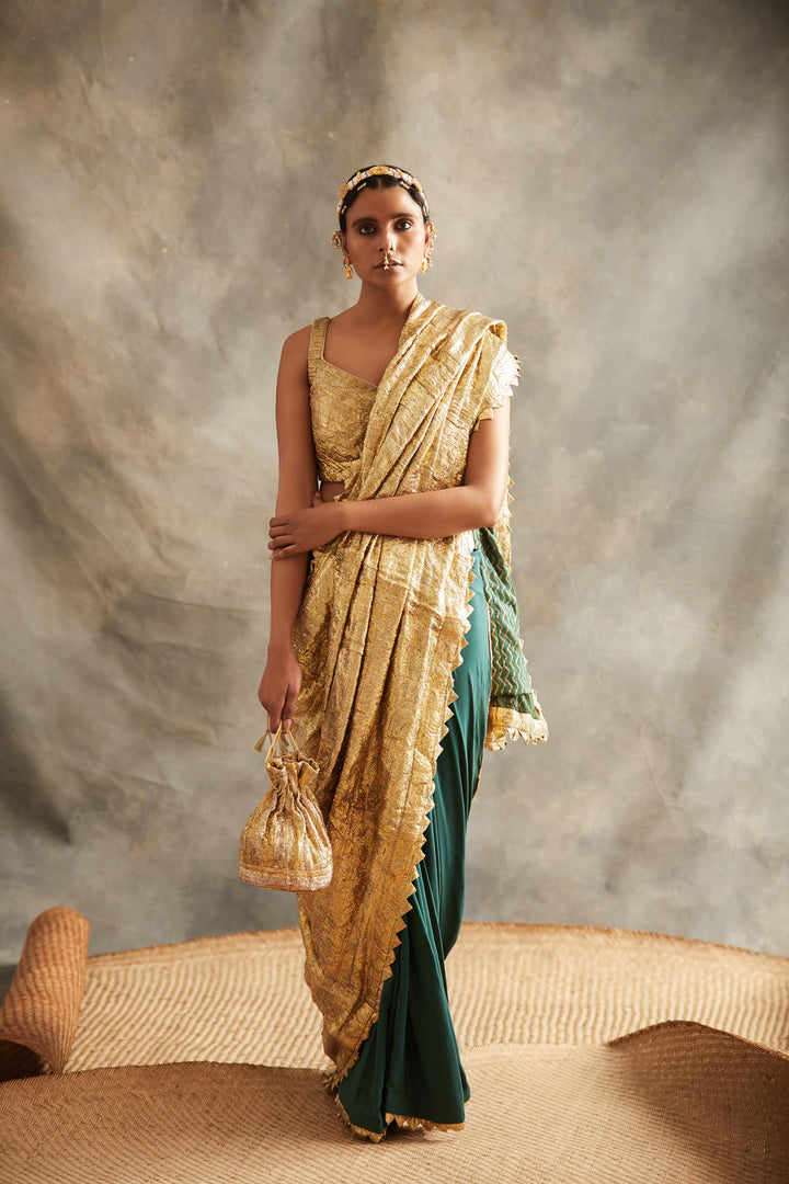 Sona Panna Saree