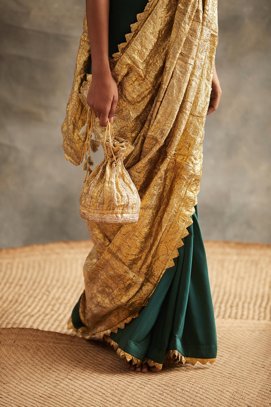 Sona Panna Saree