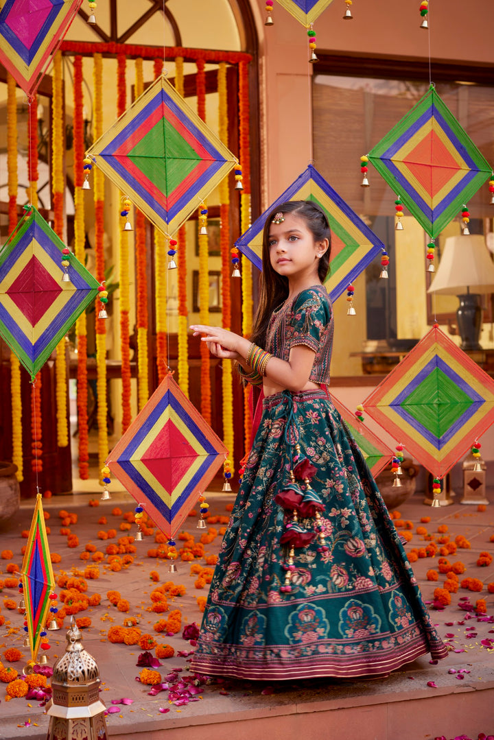 Bageecha Peacock Lehenga