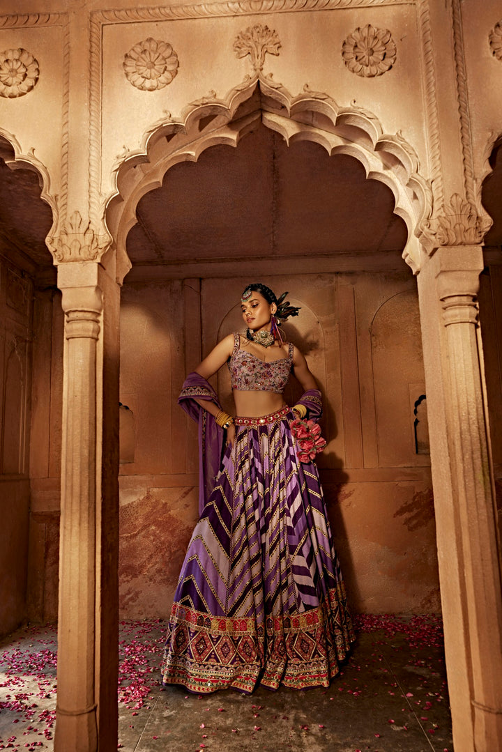 Leher Lehenga Set
