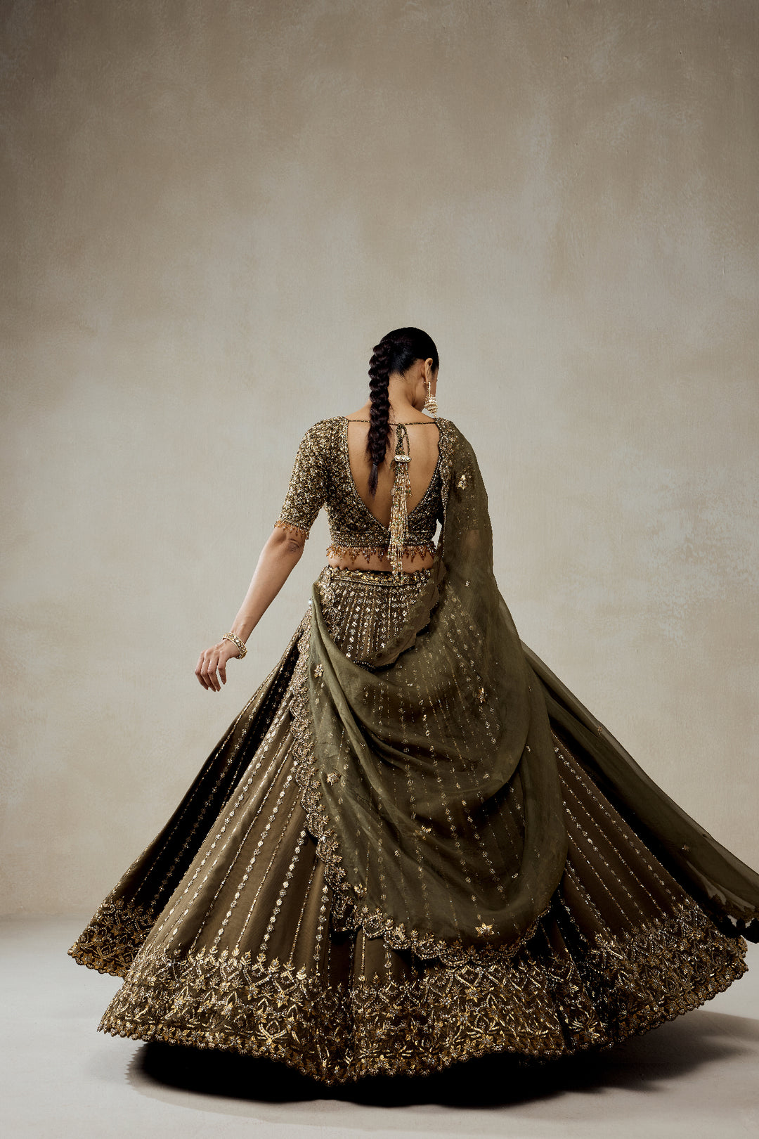 Mehendi Green Lehenga Set