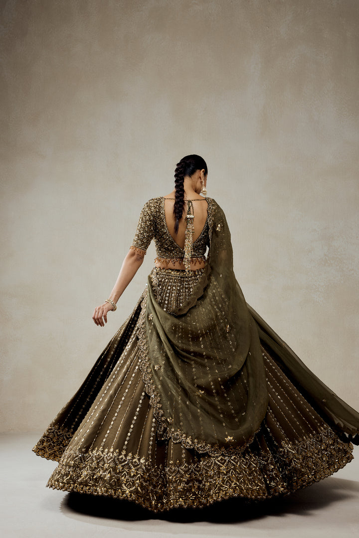 Mehendi Green Lehenga Set