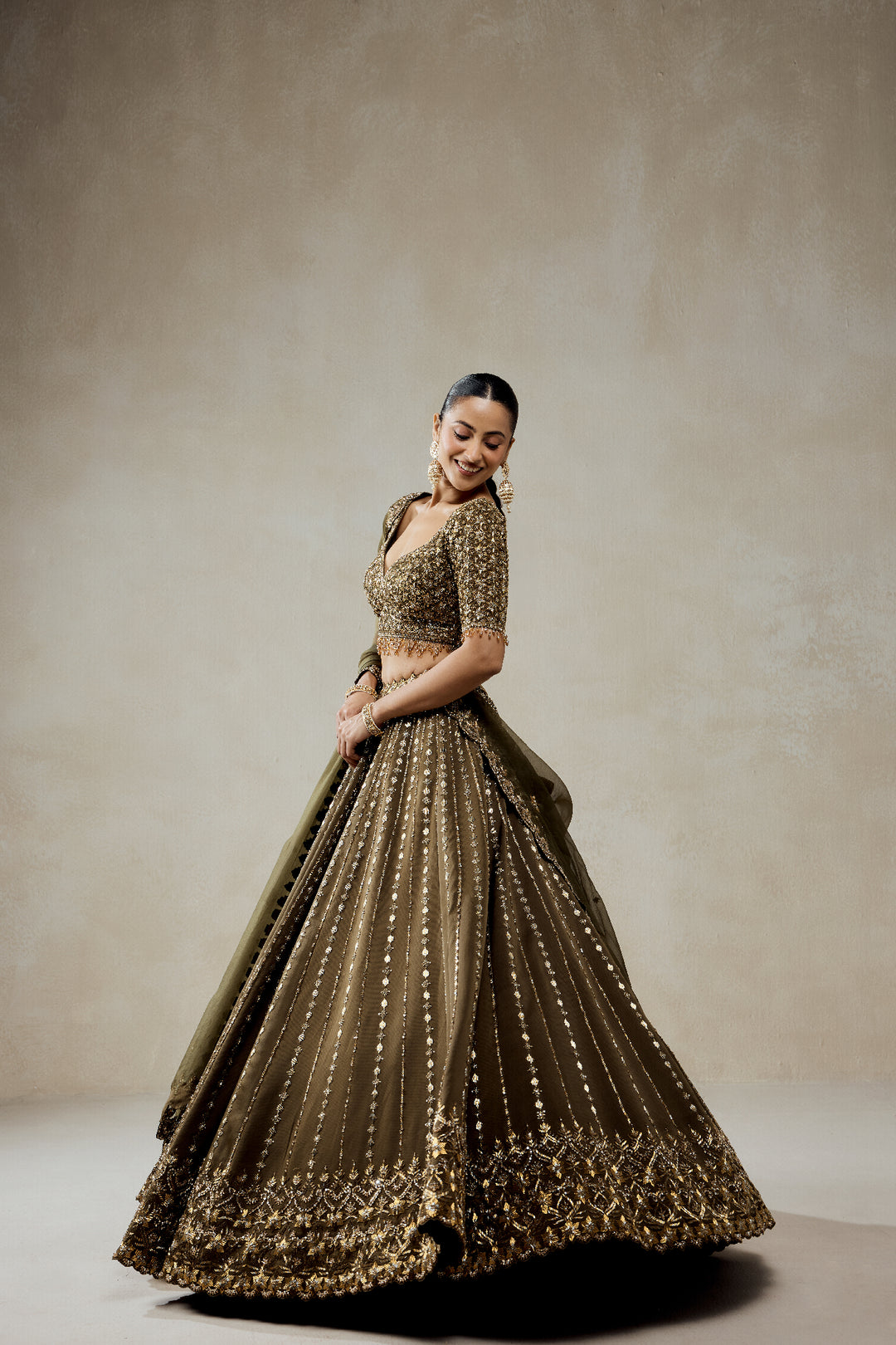Mehendi Green Lehenga Set
