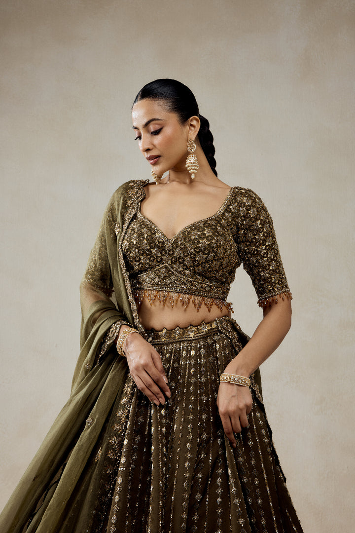 Mehendi Green Lehenga Set