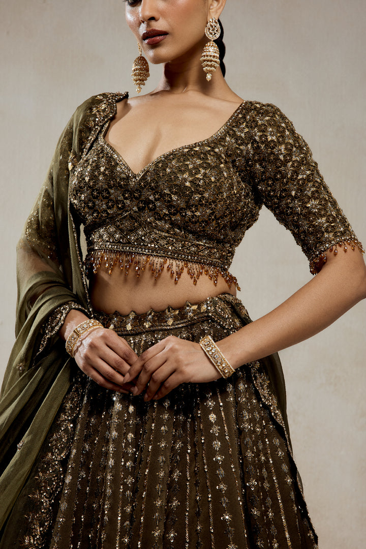 Mehendi Green Lehenga Set