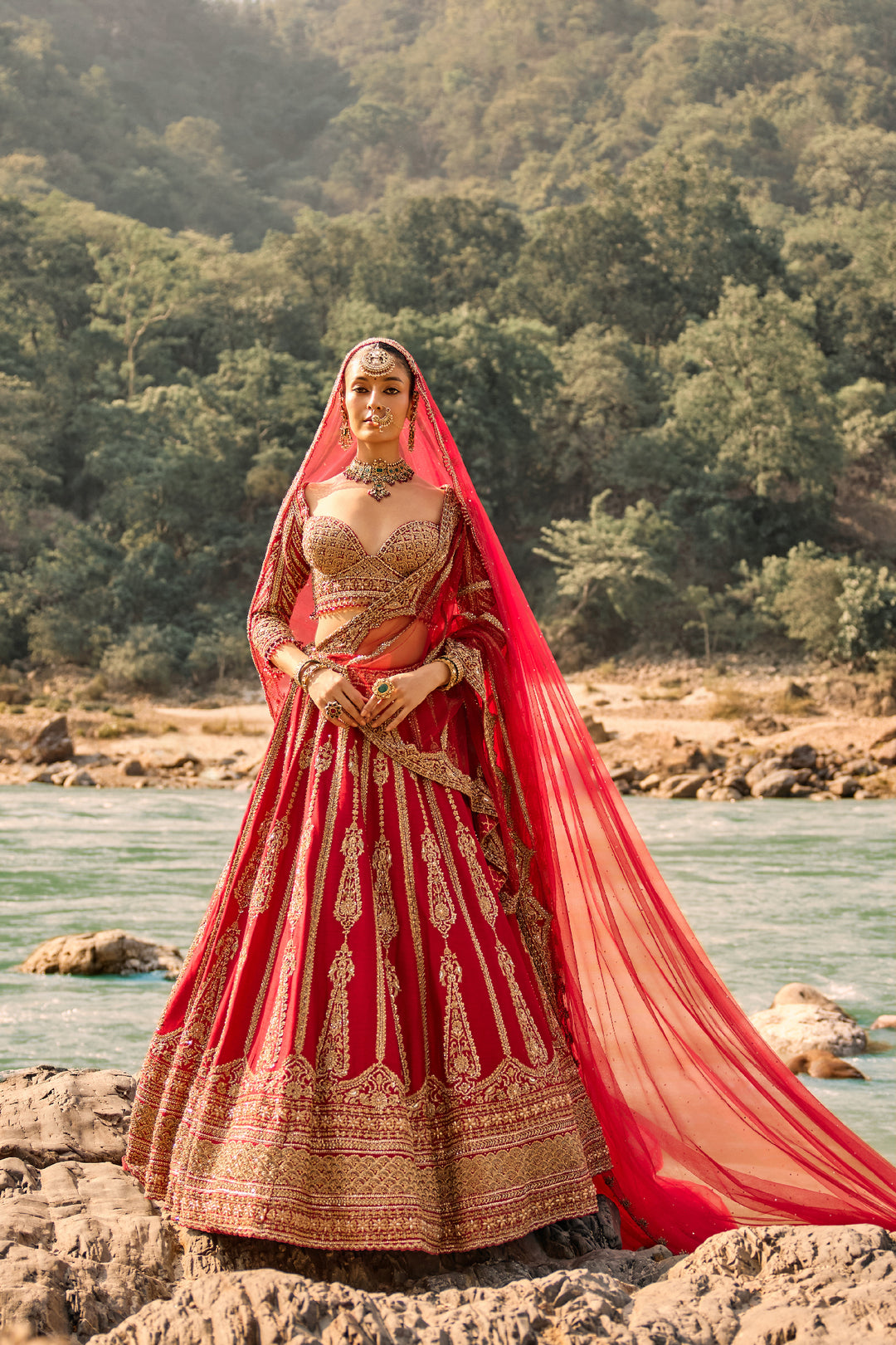 Regal Scarlet Lehenga