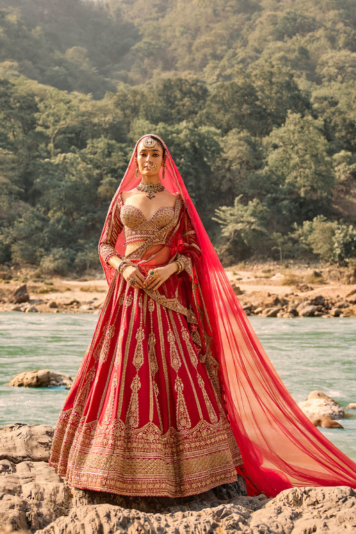 Regal Scarlet Lehenga