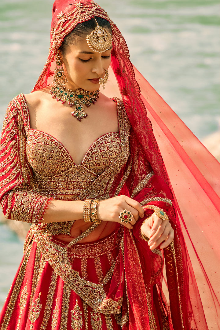 Regal Scarlet Lehenga