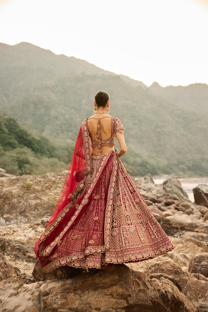Ruby Heirloom Lehenga