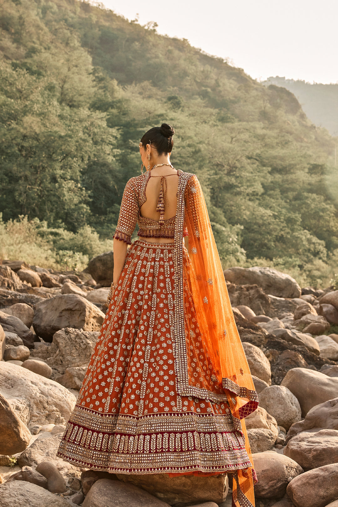 Rustic Amber Lehenga