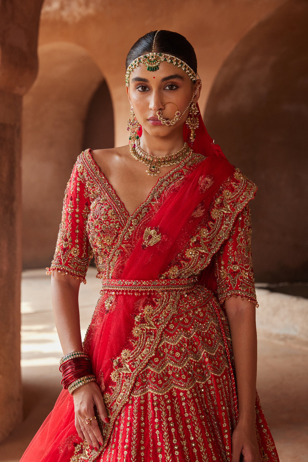 Sindoori Red Lehenga