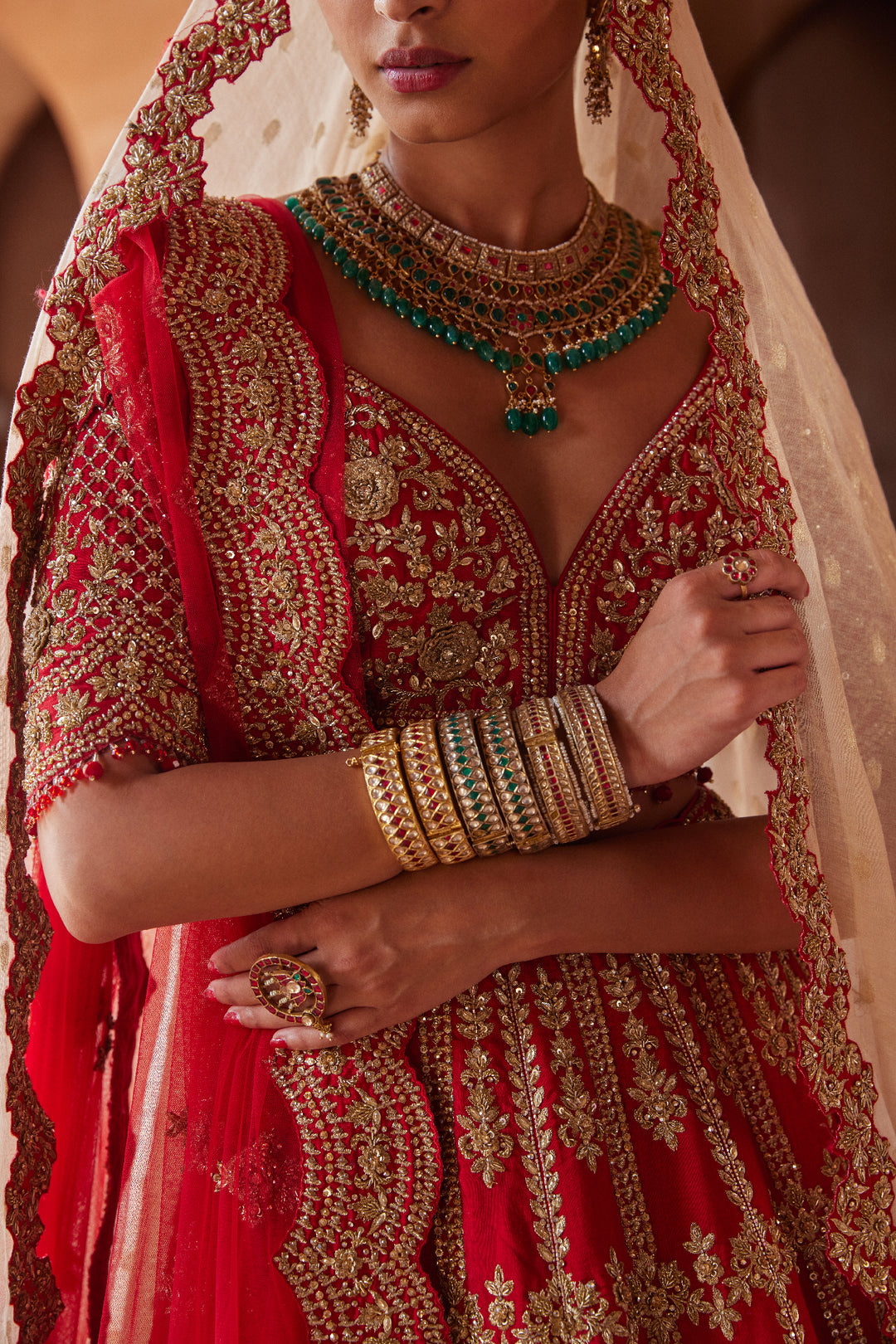 Scarlet Raagini Lehenga
