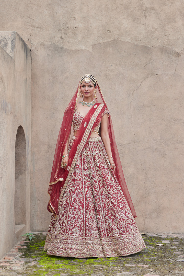 Velvet Zardozi Lehenga