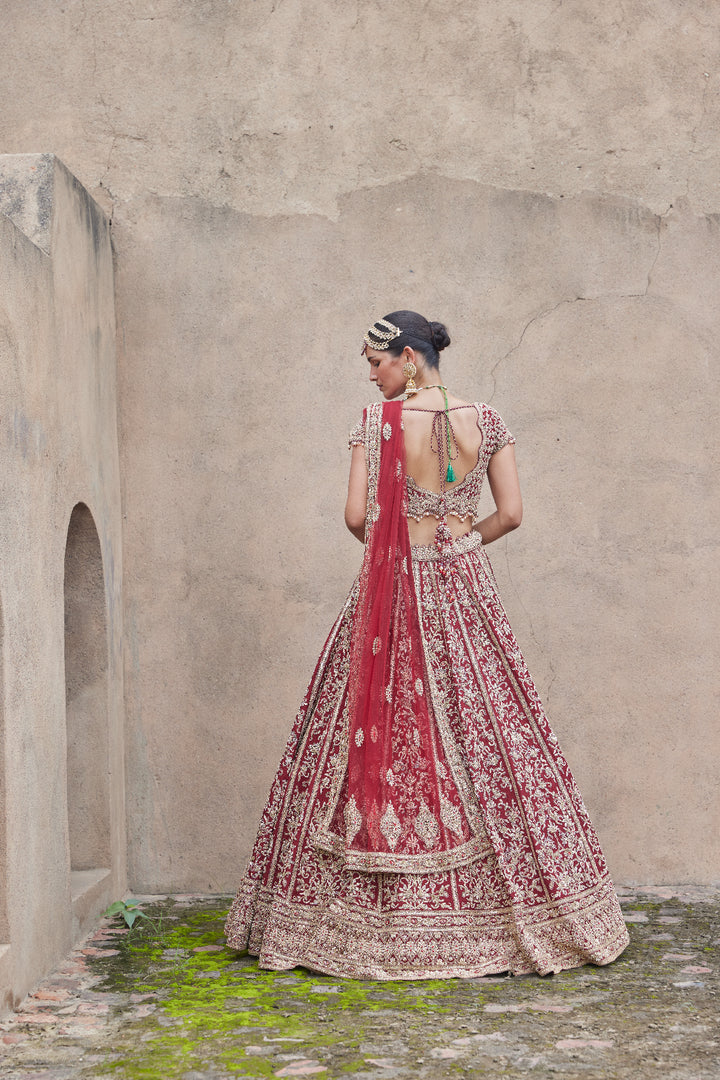 Velvet Zardozi Lehenga