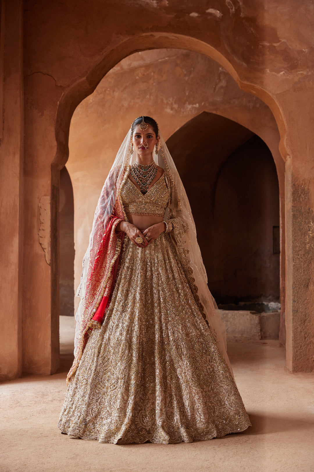 Champagne Noor Lehenga