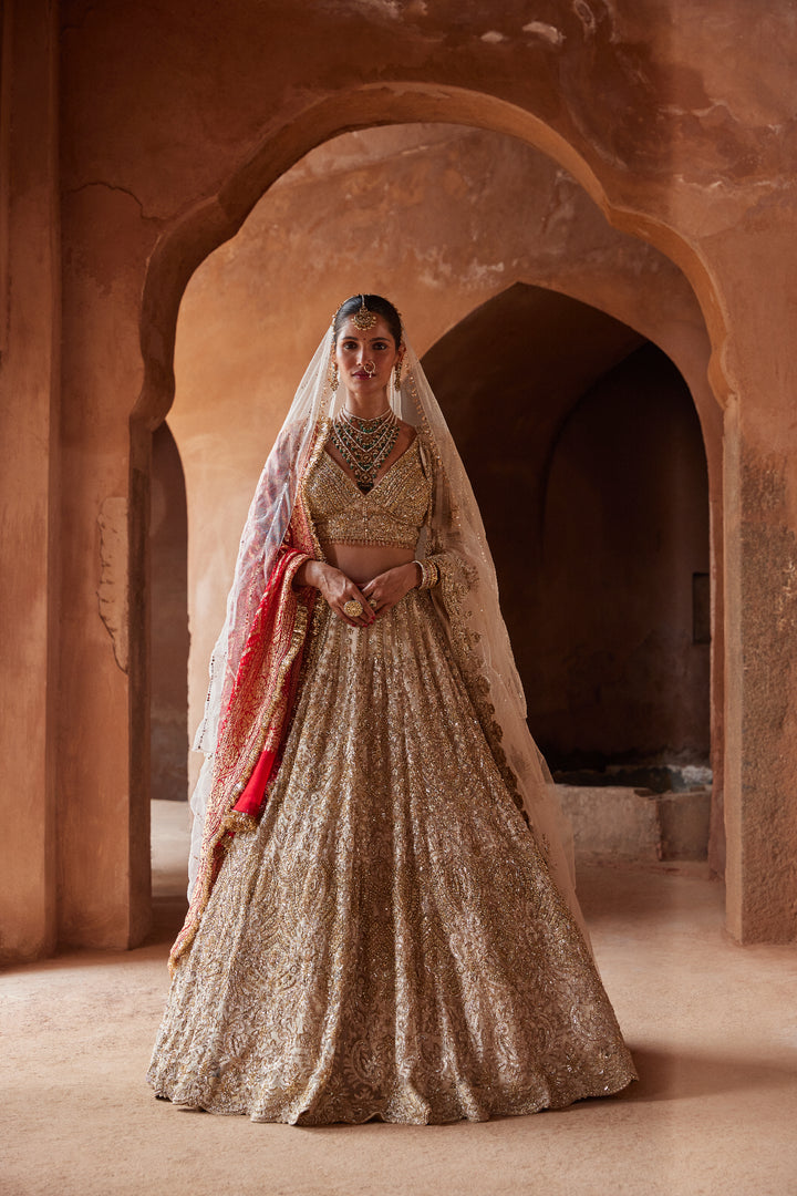 Champagne Noor Lehenga