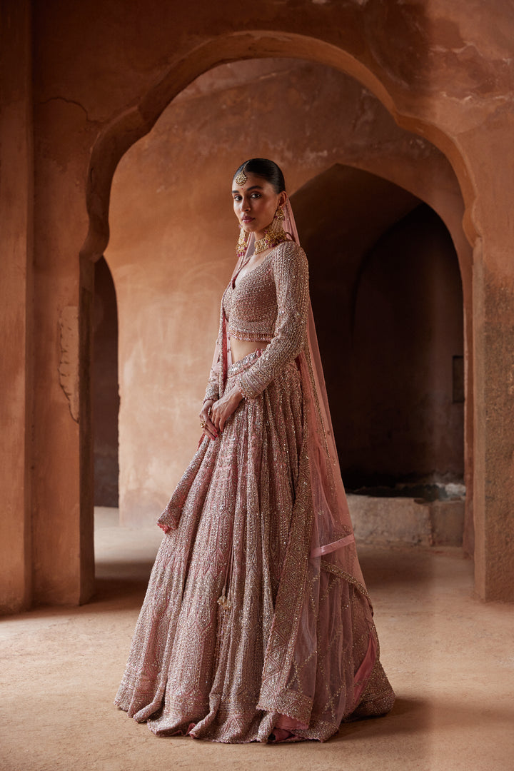 Rose Pink Koyal Lehenga