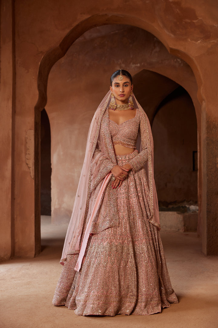Rose Pink Koyal Lehenga