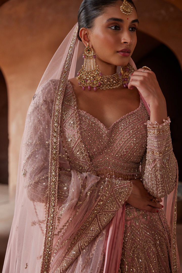 Rose Pink Koyal Lehenga