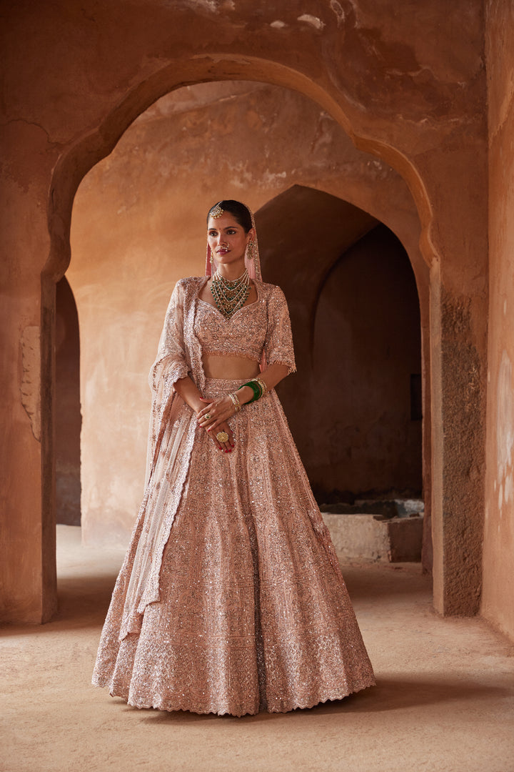 Blush Pink Nazm Lehenga