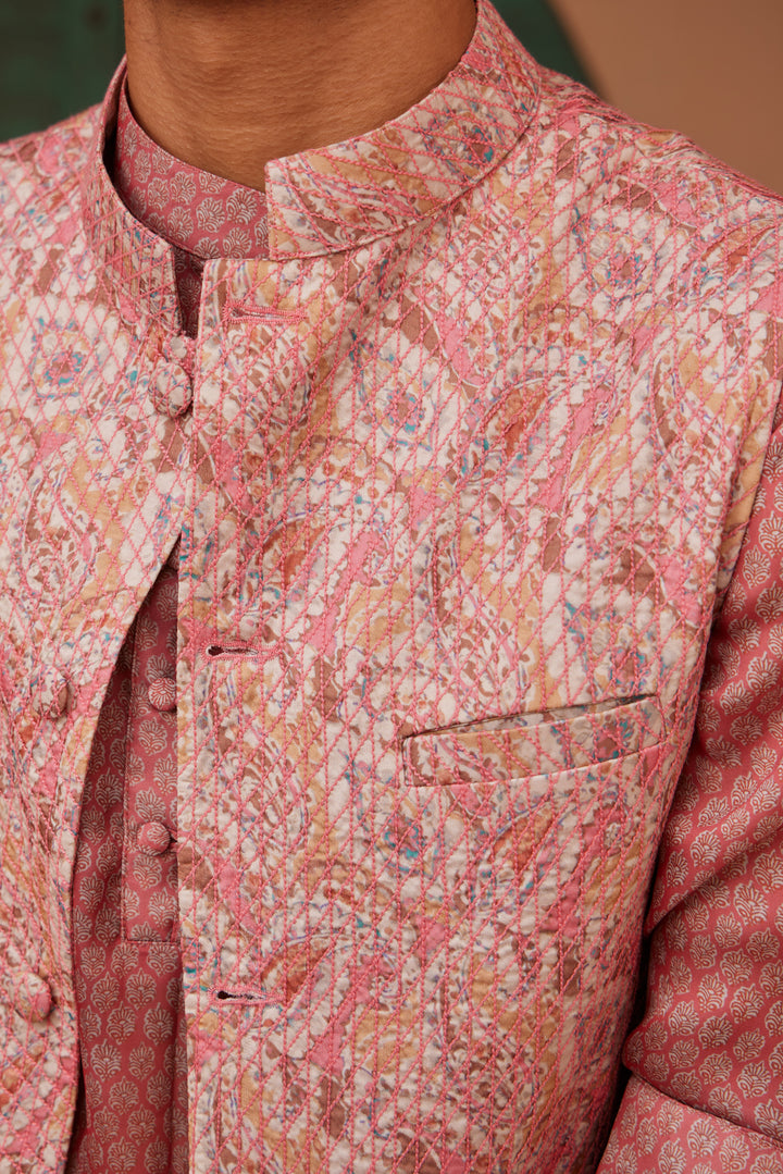 Printed Kurta With Bandi