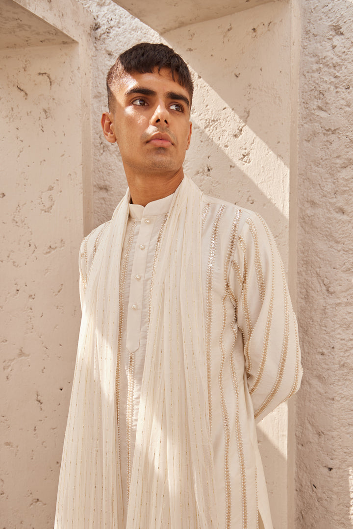 Ivory Embroidery Kurta