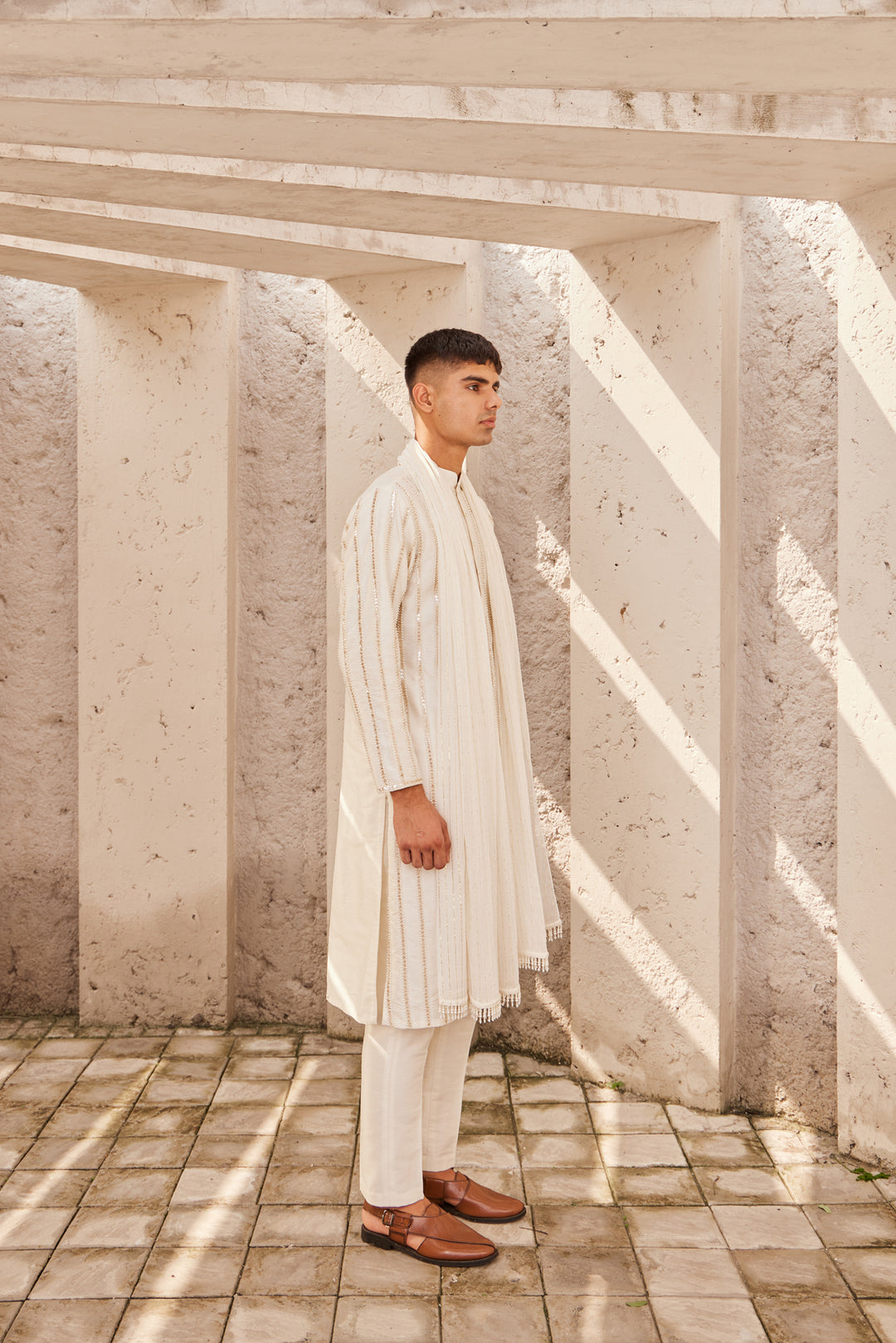 Ivory Embroidery Kurta