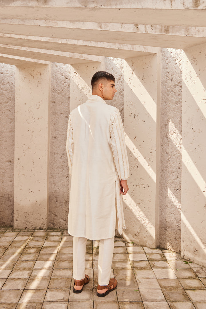 Ivory Embroidery Kurta