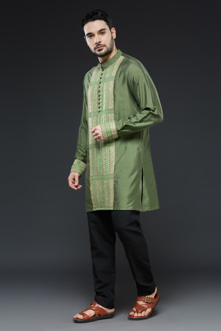 Emerald Green Velvet Jodhpur Jacket Set